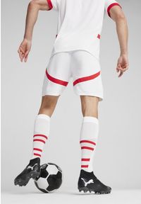 Puma - Szorty RB Leipzig 2024/25. Kolor: biały, czerwony, wielokolorowy. Sport: piłka nożna