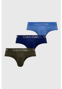 Calvin Klein Underwear - Slipy (3-pack). Kolor: niebieski #1