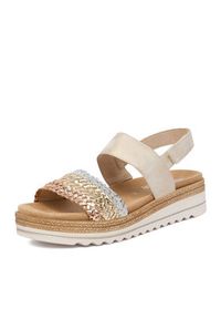 Remonte Sandały CEO-D0Q56-90 Złoty. Kolor: złoty. Materiał: skóra #7