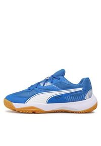 Puma Buty halowe Solarflash Jr II 106883 03 Niebieski. Kolor: niebieski. Materiał: skóra