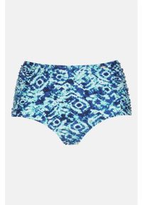 Cellbes - Wysokie majtki od bikini w niebieskie wzory. Kolor: niebieski