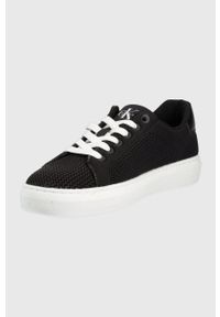 Calvin Klein Jeans tenisówki YW0YW00507.BDS damskie kolor czarny. Nosek buta: okrągły. Zapięcie: sznurówki. Kolor: czarny. Materiał: guma #5