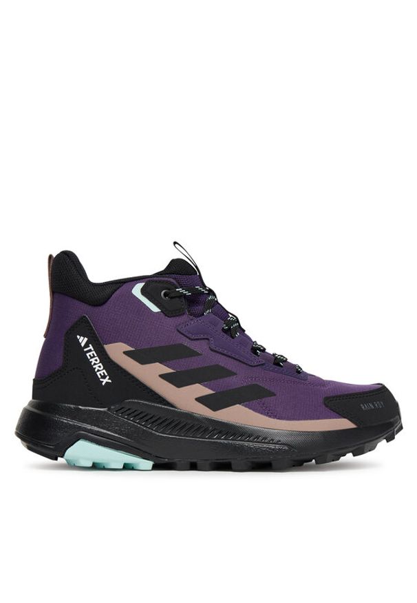 Adidas - adidas Trekkingi Terrex Anylander Mid Rain.Rdy JQ9966 Fioletowy. Kolor: fioletowy. Materiał: materiał