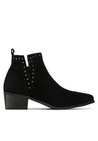 DeeZee Botki WS19233-02 Czarny. Kolor: czarny. Materiał: materiał #7