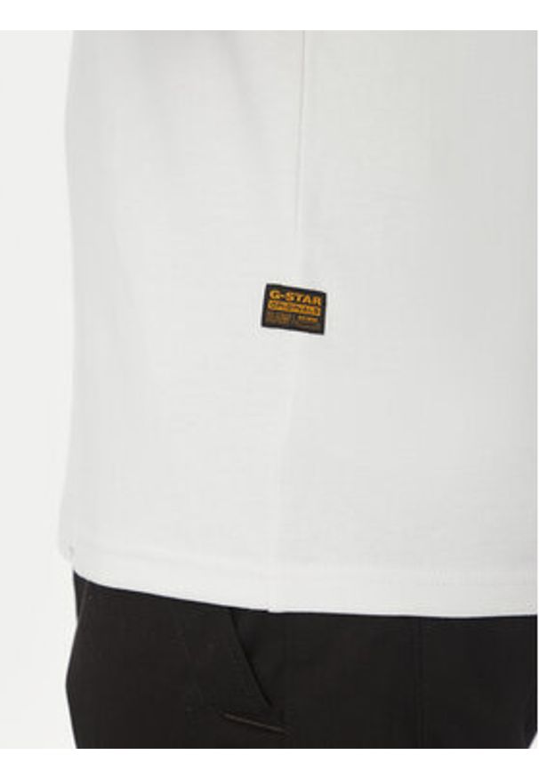 G-Star RAW - G-Star Raw T-Shirt G-Script D25150-C812 Biały Regular Fit. Kolor: biały. Materiał: bawełna