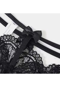 Intica - Figi koronkowe z dużym wycięciem dla podkreślenia sylwetki Drenusha. Kolor: biały. Materiał: koronka. Wzór: koronka #8