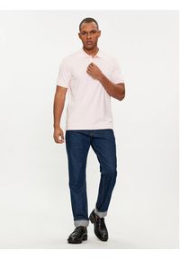 Calvin Klein Polo Smooth K10K111657 Różowy Slim Fit. Typ kołnierza: polo. Kolor: różowy. Materiał: bawełna #5