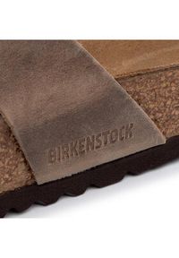 Birkenstock Klapki Franca 1015931 Brązowy. Kolor: brązowy. Materiał: nubuk, skóra #7