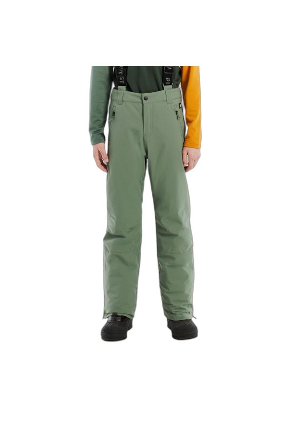 Dziecięce spodnie narciarskie Protest Spikety. Kolor: zielony. Sezon: zima. Sport: narciarstwo