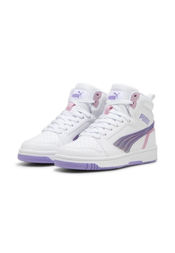 Puma Buty Rebound V6 Mid Bouncy Sky Jr 39872501. Kolor: biały