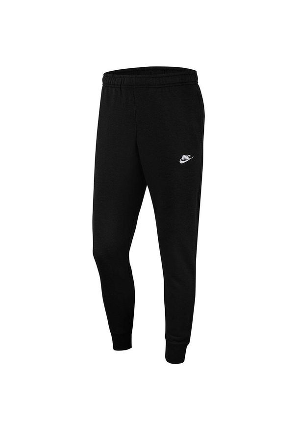 Spodnie męskie Nike NSW Club Jogger FT czarne BV2679 010. Kolor: czarny. Materiał: materiał, bawełna