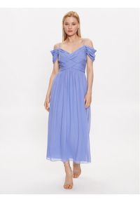 Luisa Spagnoli Sukienka koktajlowa Palagio 539672 Niebieski Regular Fit. Kolor: niebieski. Materiał: jedwab. Styl: wizytowy #1