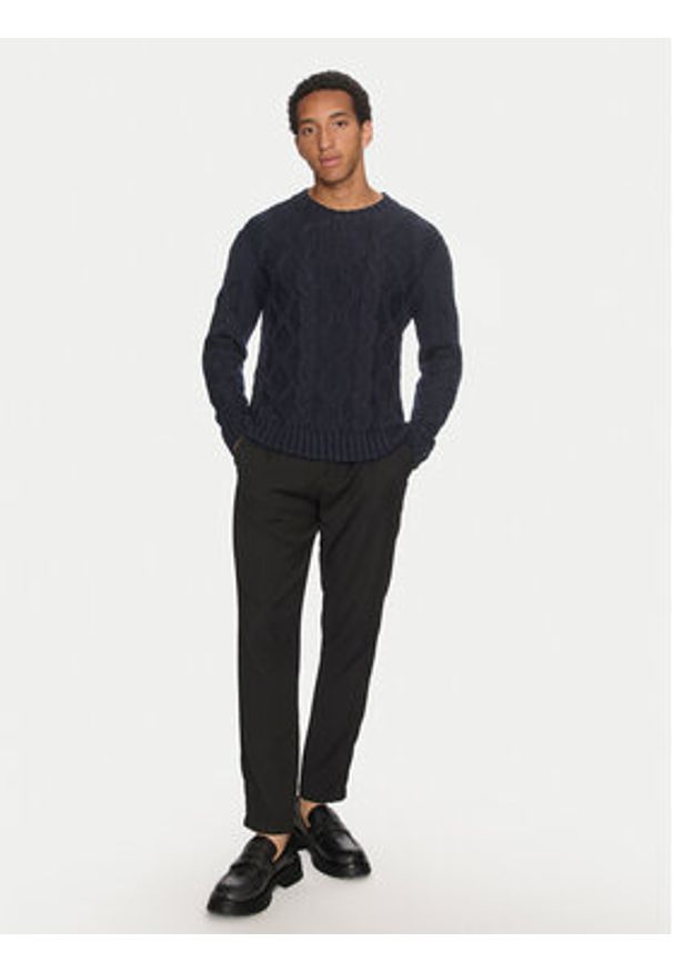 PAUL & SHARK - Paul&Shark Sweter 14311084 Granatowy Regular Fit. Kolor: niebieski. Materiał: wełna