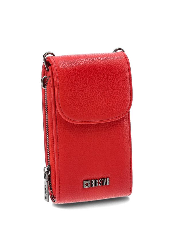Big Star Accessories - Czerwona Torebka Big Star Damska Mała Saszetka. Kolor: czerwony. Rodzaj torebki: na ramię