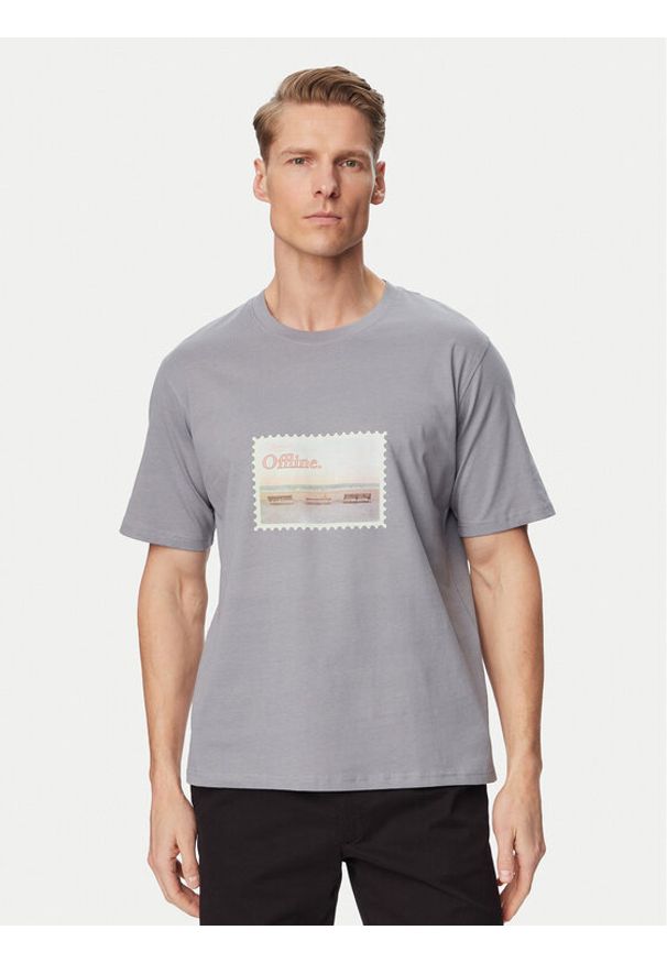 Jack & Jones T-Shirt Montauk Photo 12290890 Niebieski Regular Fit. Kolor: niebieski. Materiał: bawełna