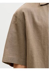 Jack & Jones Koszula Summer 12289191 Brązowy Relaxed Fit. Kolor: brązowy. Materiał: bawełna #3