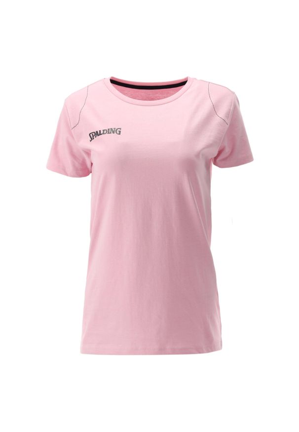 SPALDING - Koszulka damska Spalding Essential. Kolor: różowy. Sport: koszykówka