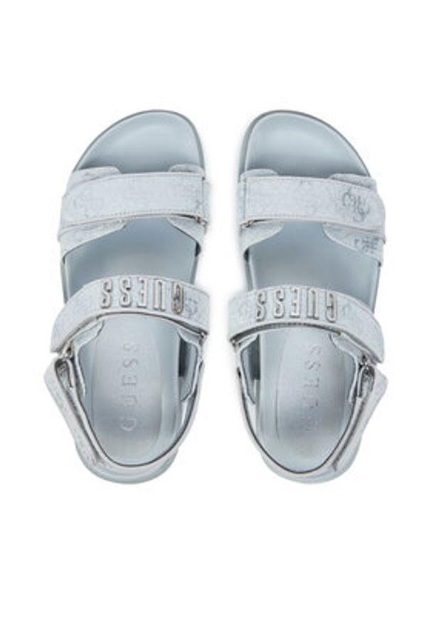 Guess Sandały FLJFDS LEL03 Niebieski. Kolor: niebieski. Materiał: skóra
