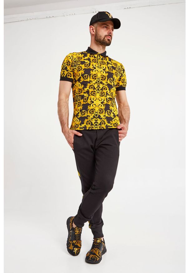 Versace Jeans Couture - POLO VERSACE JEANS COUTURE. Typ kołnierza: polo. Wzór: jednolity, nadruk. Styl: sportowy