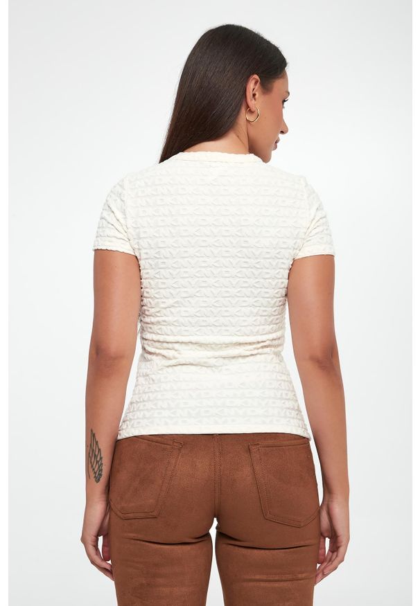 T-shirt damski logowany DKNY