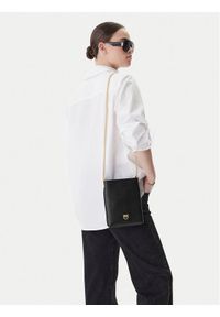 Pinko - PINKO Torebka Flat Satchel AI 25-26 PCPL 105352 A0QO Czarny. Kolor: czarny. Materiał: skórzane #1