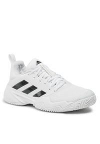 Adidas - Buty adidas Barricade ID1548 Biały. Kolor: biały. Materiał: materiał #1