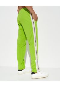 PALM ANGELS - Neonowe zielone spodnie dresowe. Kolor: zielony. Materiał: dresówka #5