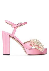 Custommade Sandały Melody Pearl 999623045 Różowy. Kolor: różowy. Materiał: materiał #1