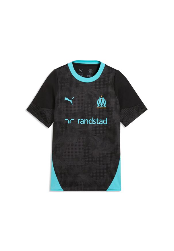 Puma - Koszulka treningowa dla dzieci OM 2025/26. Kolor: czarny. Sport: piłka nożna