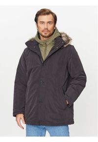 Wrangler Parka 112341094 Czarny Relaxed Fit. Kolor: czarny. Materiał: syntetyk