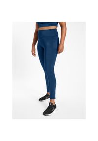 Legginsy damskie Hummel Curvy Plus. Kolor: niebieski