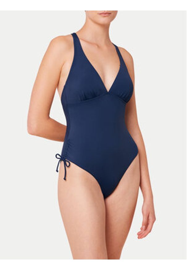 Triumph Strój kąpielowy Summer Mix & Match 10214864 Granatowy. Kolor: niebieski. Materiał: syntetyk