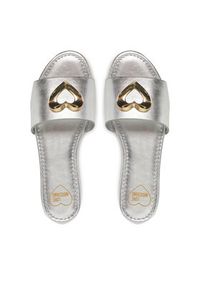 Love Moschino - LOVE MOSCHINO Klapki JA28161G0MIF090B Srebrny. Kolor: srebrny. Materiał: skóra #6