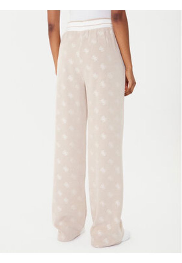 Guess Spodnie dresowe V5BB00 K1902 Brązowy Wide Leg. Kolor: brązowy. Materiał: syntetyk