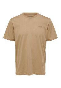 Selected Homme T-Shirt 16087858 Żółty Regular Fit. Kolor: żółty. Materiał: bawełna #6