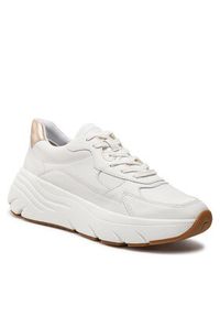Geox Sneakersy D Diamanta D45UFB 085NF C1327 Biały. Kolor: biały. Materiał: skóra