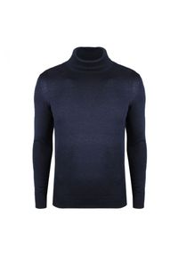 Xagon Man Sweter "Turtleneck" | ELV-04-18 | Mężczyzna | Granatowy. Okazja: na co dzień. Typ kołnierza: golf. Kolor: niebieski. Materiał: nylon, poliester, akryl. Styl: casual #2