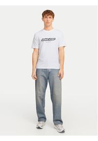 Jack & Jones T-Shirt Vesterbro 12265740 Biały Relaxed Fit. Kolor: biały. Materiał: bawełna