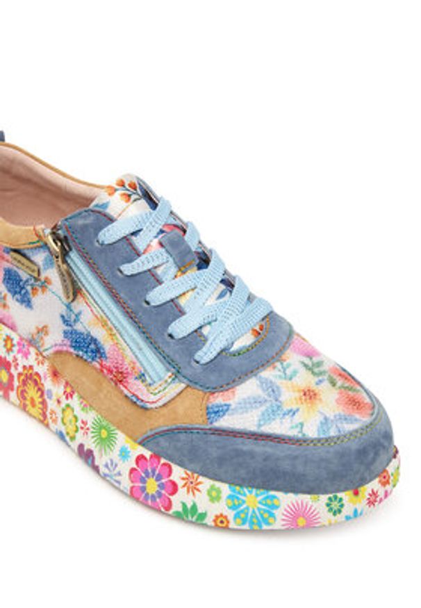 Laura Vita Sneakersy Nikito 62 Niebieski. Kolor: niebieski. Materiał: skóra