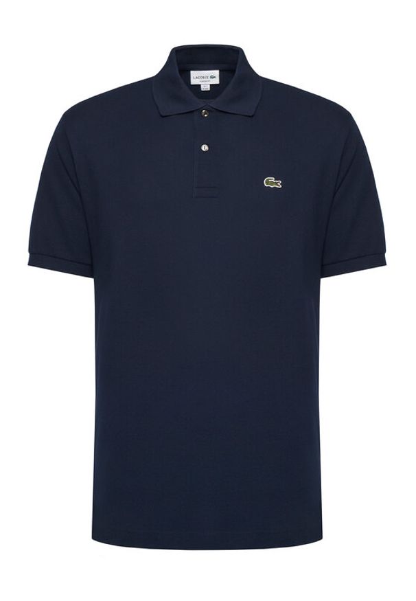 Lacoste Polo L1212 Granatowy Classic Fit. Typ kołnierza: polo. Kolor: niebieski. Materiał: bawełna