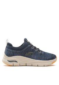 skechers - Skechers Sneakersy Waveport 232301/NVY Granatowy. Kolor: niebieski. Materiał: materiał