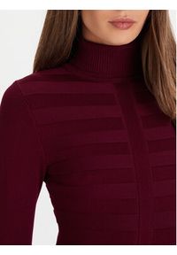 Morgan Golf 132-MENTOS.M Fioletowy Slim Fit. Typ kołnierza: golf. Kolor: fioletowy. Materiał: wiskoza #3