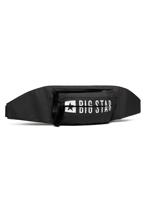 Big-Star - Saszetka nerka BIG STAR - HH574093 Black. Kolor: czarny. Materiał: skóra
