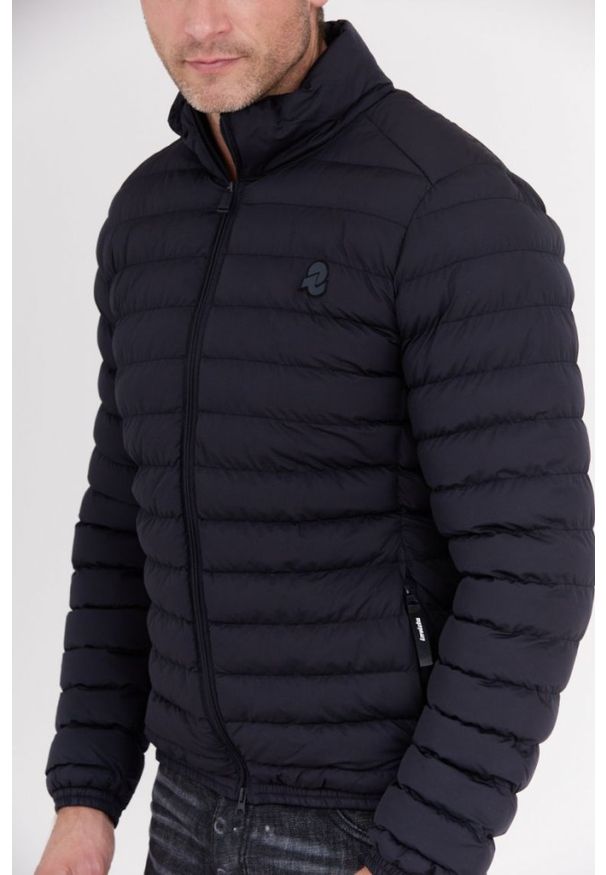 Invicta - INVICTA Granatowa kurtka puchowa męska, Rozmiar L. Kolor: niebieski. Materiał: puch