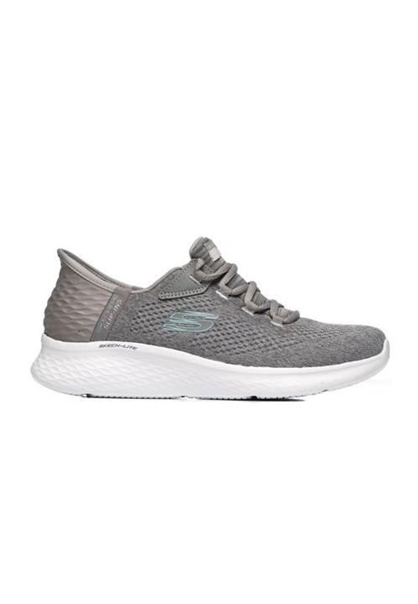 skechers - Buty do chodzenia damskie Skechers Pro-natur. Kolor: szary. Materiał: syntetyk, materiał. Szerokość cholewki: normalna. Model: Skechers Sport. Sport: turystyka piesza