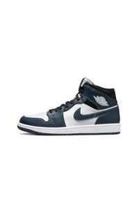 Buty do chodzenia unisex Air Jordan 1 Mid Dark Teal. Kolor: niebieski. Sport: turystyka piesza