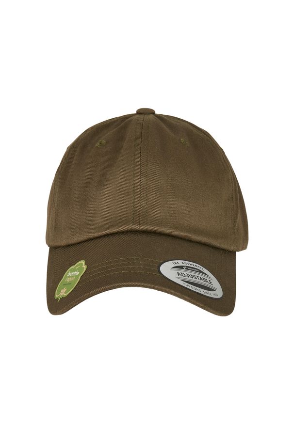 FLEXFIT - Czapka Flexfit low profile organic cotton. Kolor: zielony. Materiał: bawełna