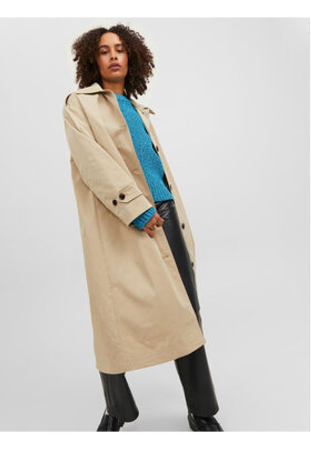 JJXX Trencz Verona 12247518 Beżowy Regular Fit. Kolor: beżowy. Materiał: syntetyk
