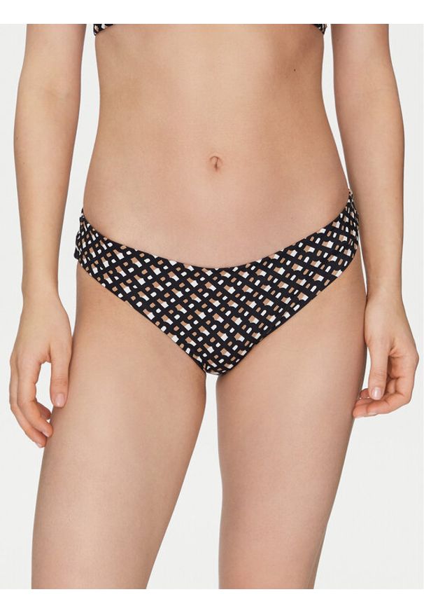 BOSS Dół od bikini BB Monogram Classic 50535285 Czarny. Kolor: czarny. Materiał: syntetyk