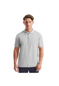 FRUIT OF THE LOOM - Koszulka Polo Dla Dorosłych Unisex Original Heather. Typ kołnierza: polo. Kolor: szary